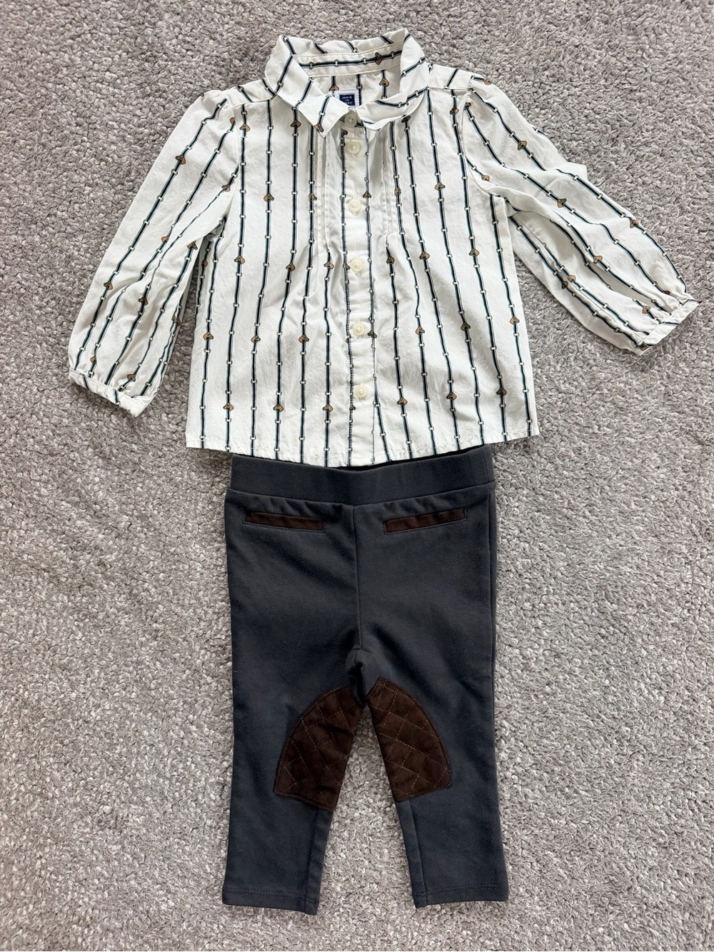 Janie and Jack 2-Piece Equestrian-Themed Set